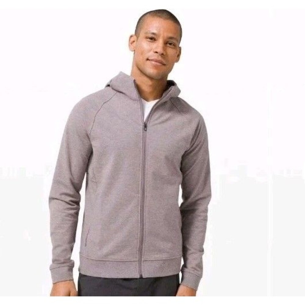 LULULEMON size M City Sweat Zip Hoodie French Terry Heathered jacket